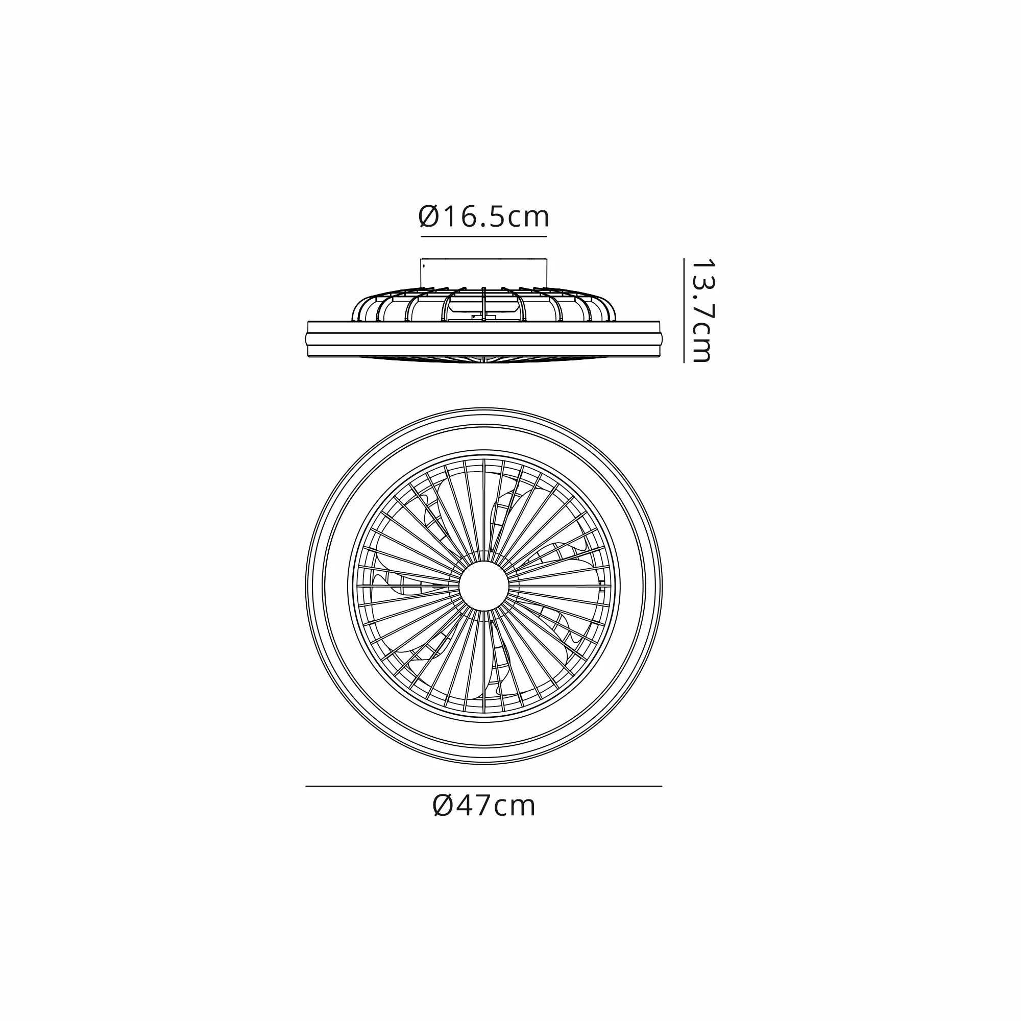 Gamer 40W LED Dimmable White/RGB Ceiling Light & Fan, Remote M8291  Mantra Gamer